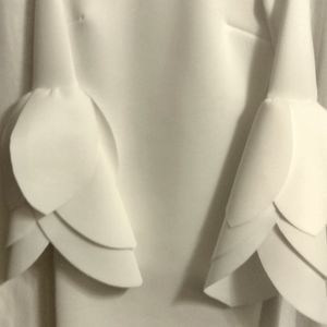 White Petal Sleeve Dress